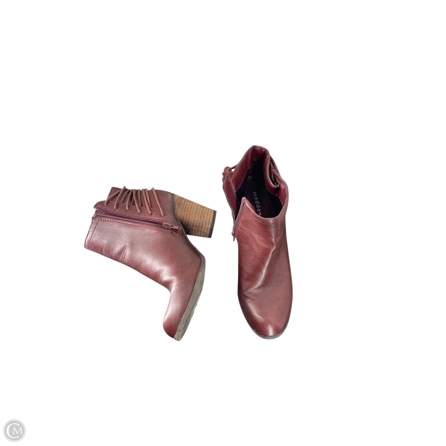 Boots Ankle Heels By Madden Girl In Red, Size: 7.5