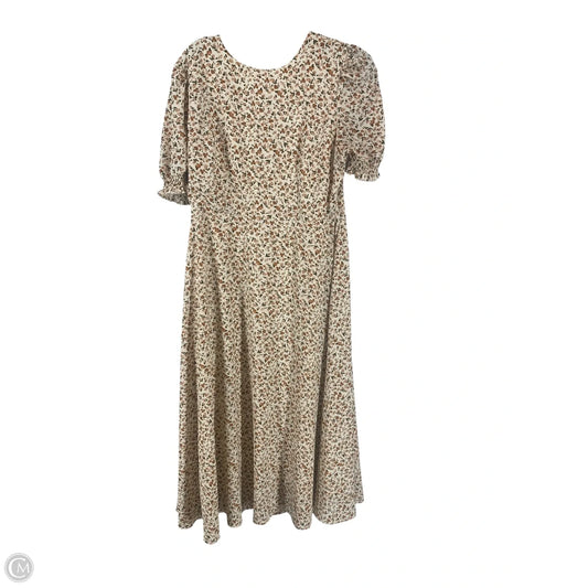 Dress Casual Maxi By Shein In Floral Print, Size: Xl