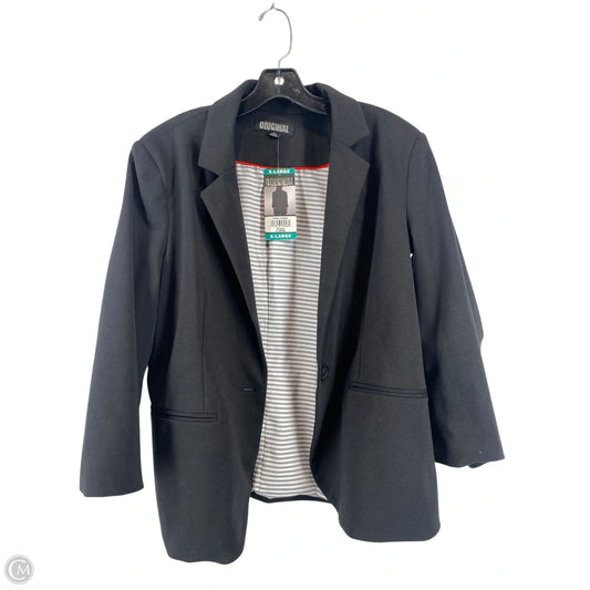 Blazer By Nicole By Nicole Miller In Black, Size: Xl