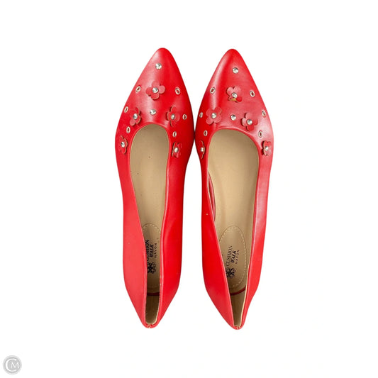 Shoes Flats By Avon In Red, Size: 8