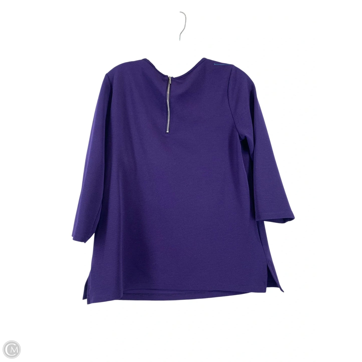 Top Long Sleeve By Chicos In Purple