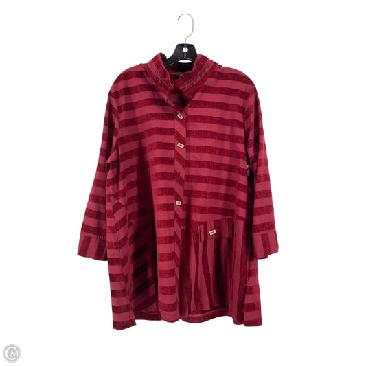 Top Long Sleeve By John Mark In Red, Size: Xl