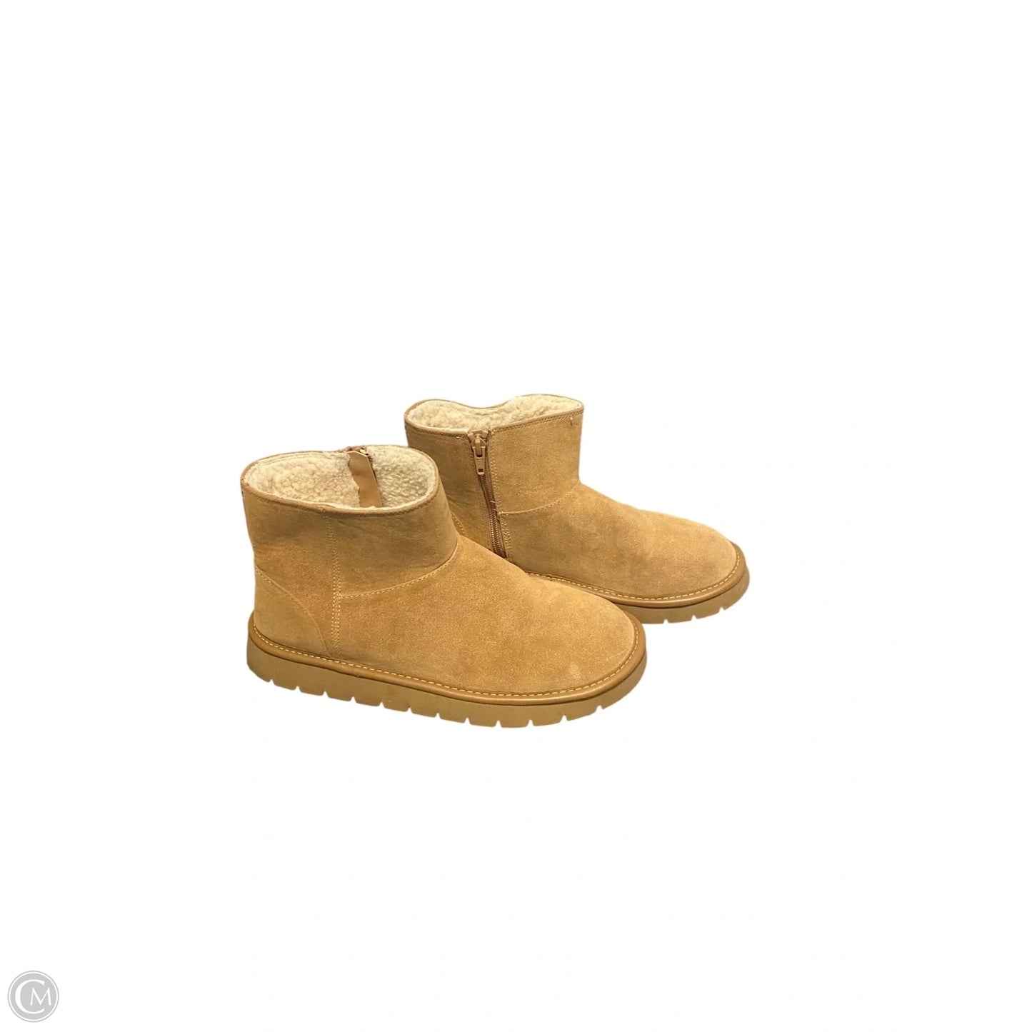 Boots Ankle Flats By Universal Thread In Brown, Size: 8