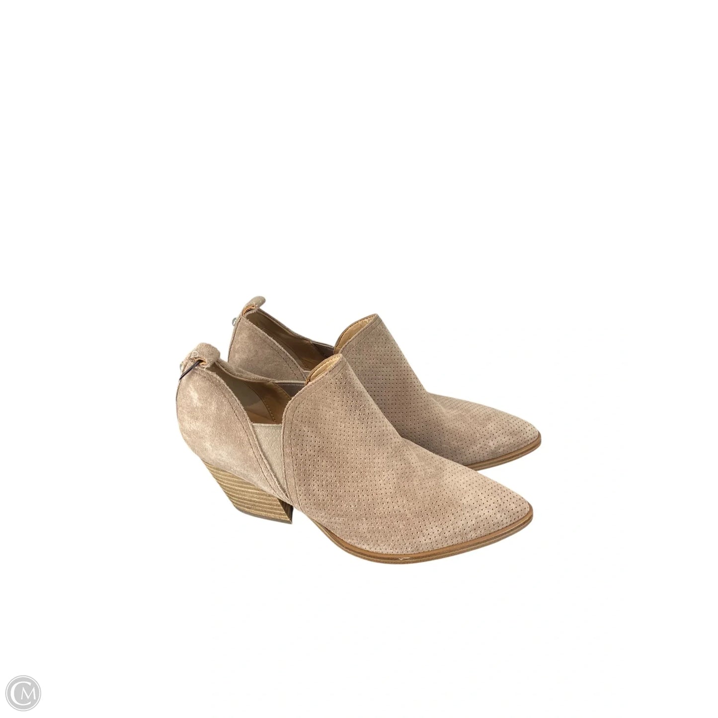 Boots Ankle Heels By Marc Fisher In Brown, Size: 6.5
