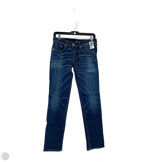 Jeans Skinny By Rag And Bone In Blue Denim, Size: 6