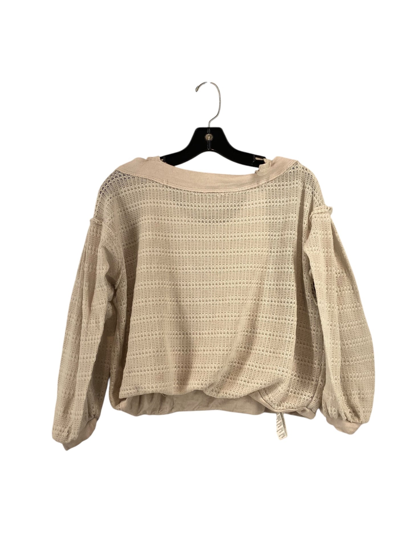 Top Long Sleeve By Free People In Cream, Size: Xs