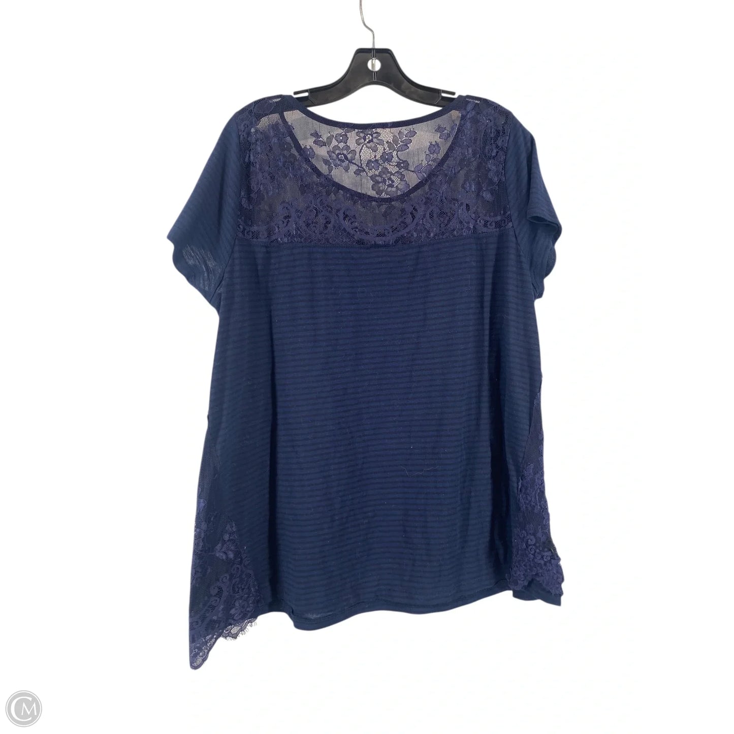 Top Short Sleeve By Torrid In Navy, Size: 2