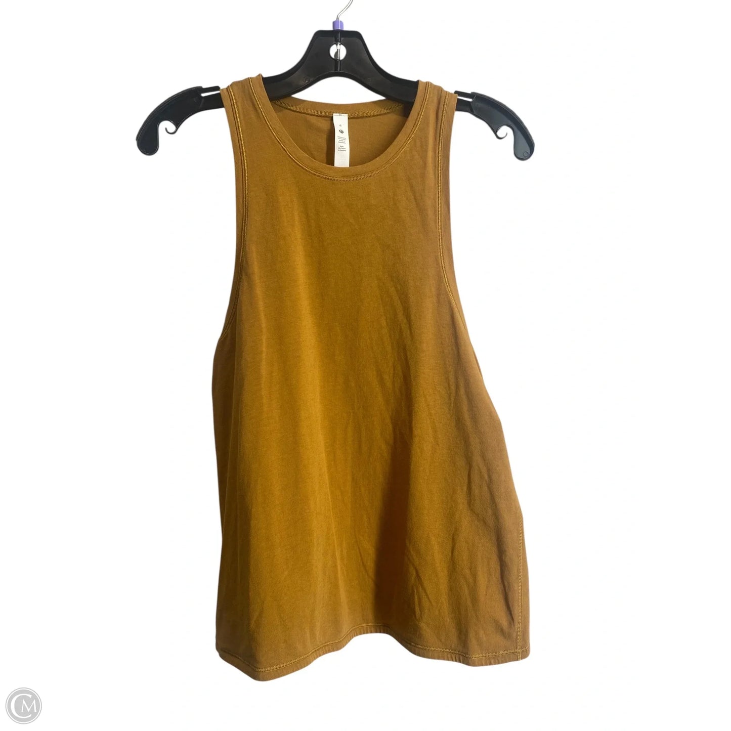 Athletic Tank Top By Lululemon In Yellow, Size: 6