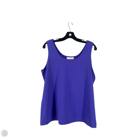 Tank Top By Chicos In Purple, Size: L