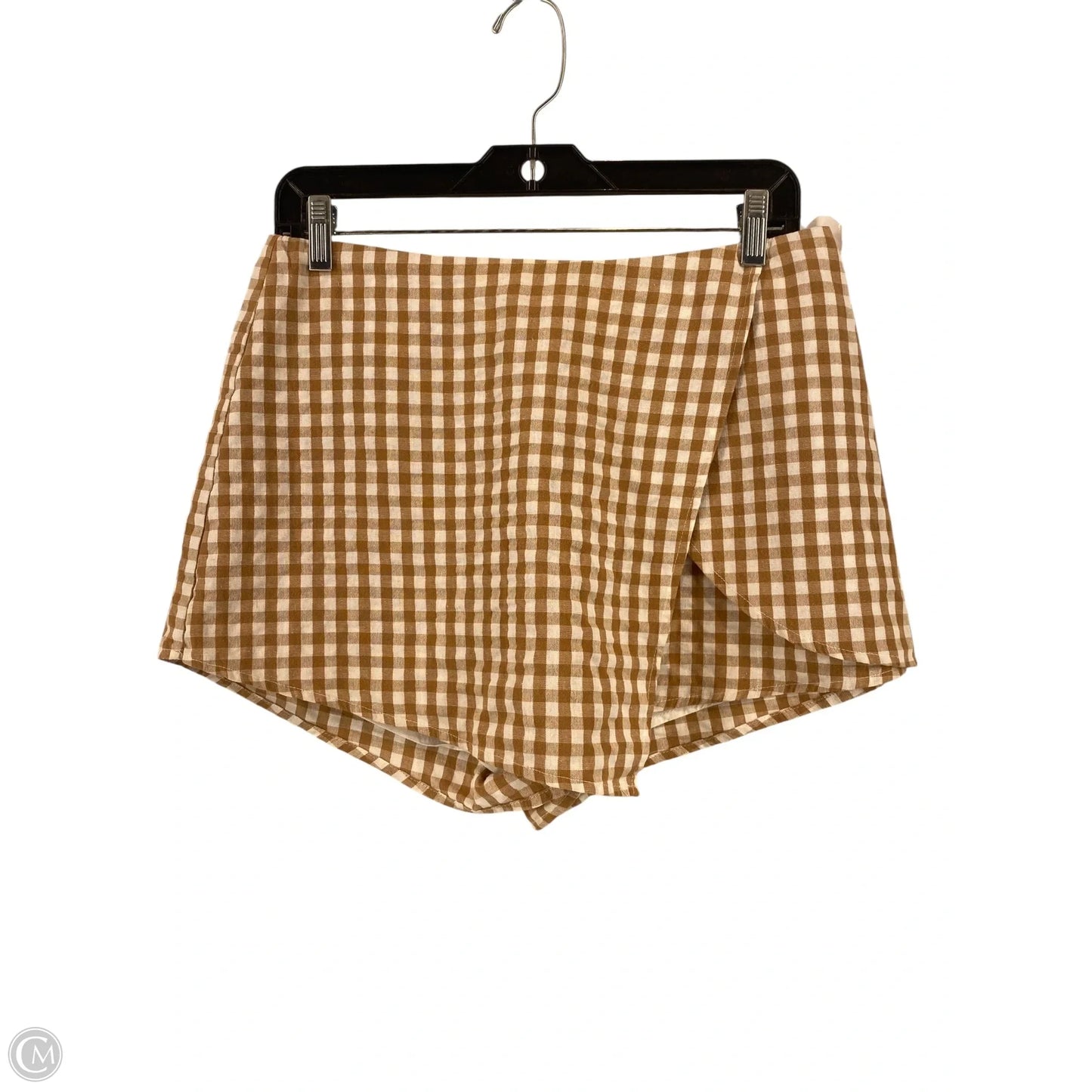 Skort By Cmb In Brown & Cream, Size: L