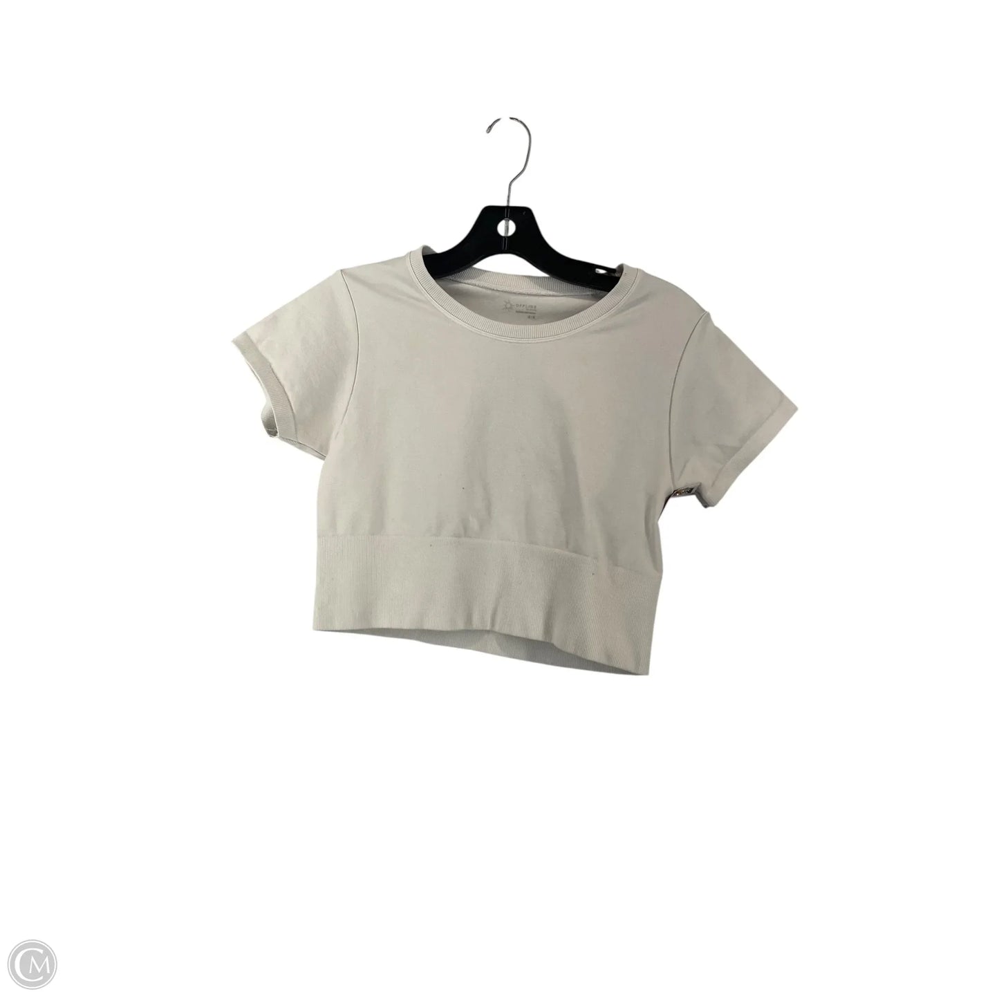 Athletic Top Short Sleeve By Aerie In White, Size: M