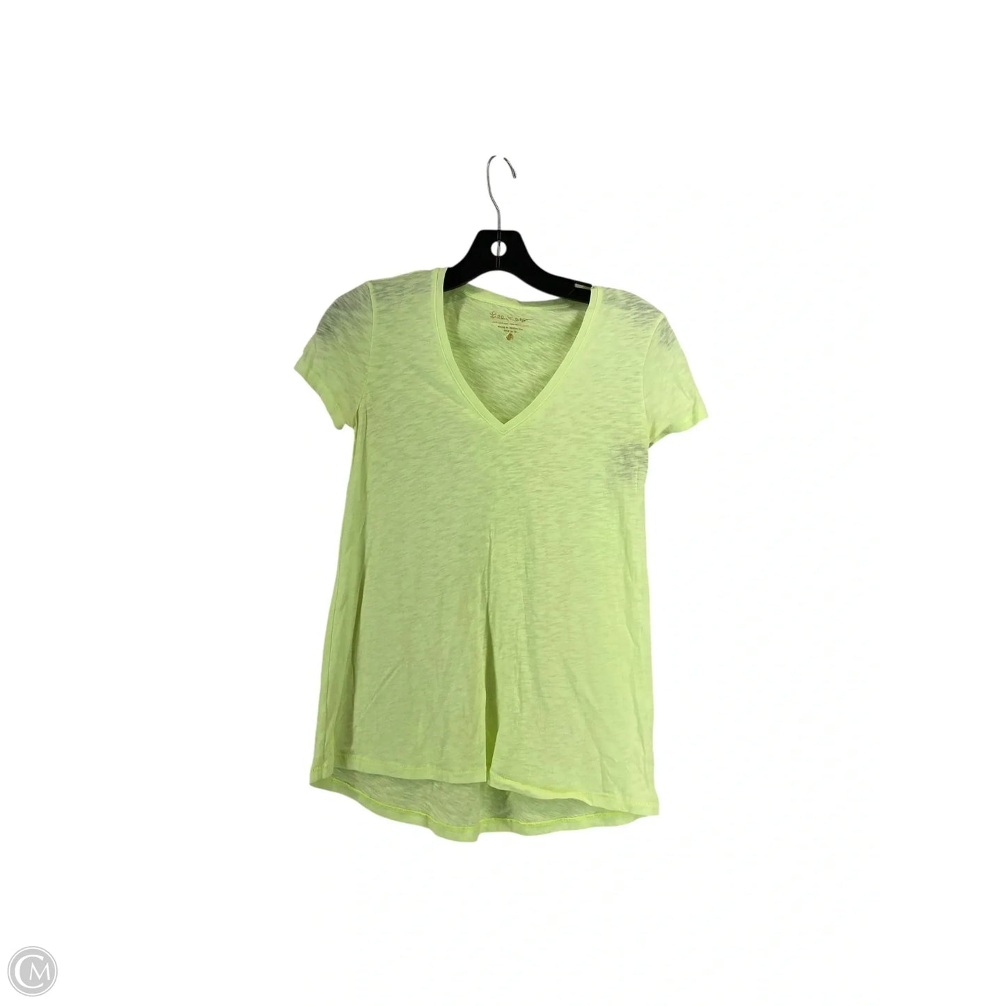 Top Short Sleeve Designer By Lilly Pulitzer In Green, Size: Xxs