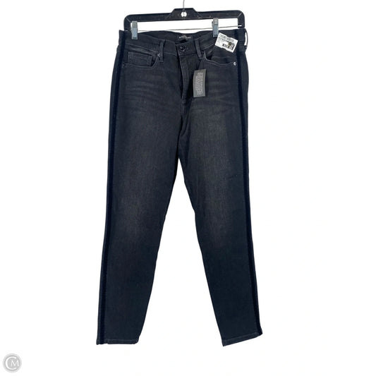 Jeans Skinny By Banana Republic In Black Denim, Size: 8