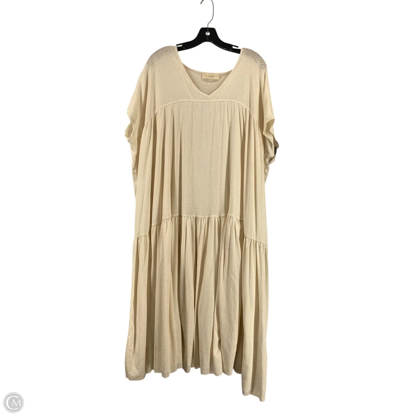 Dress Casual Maxi By By Together In Cream, Size: M