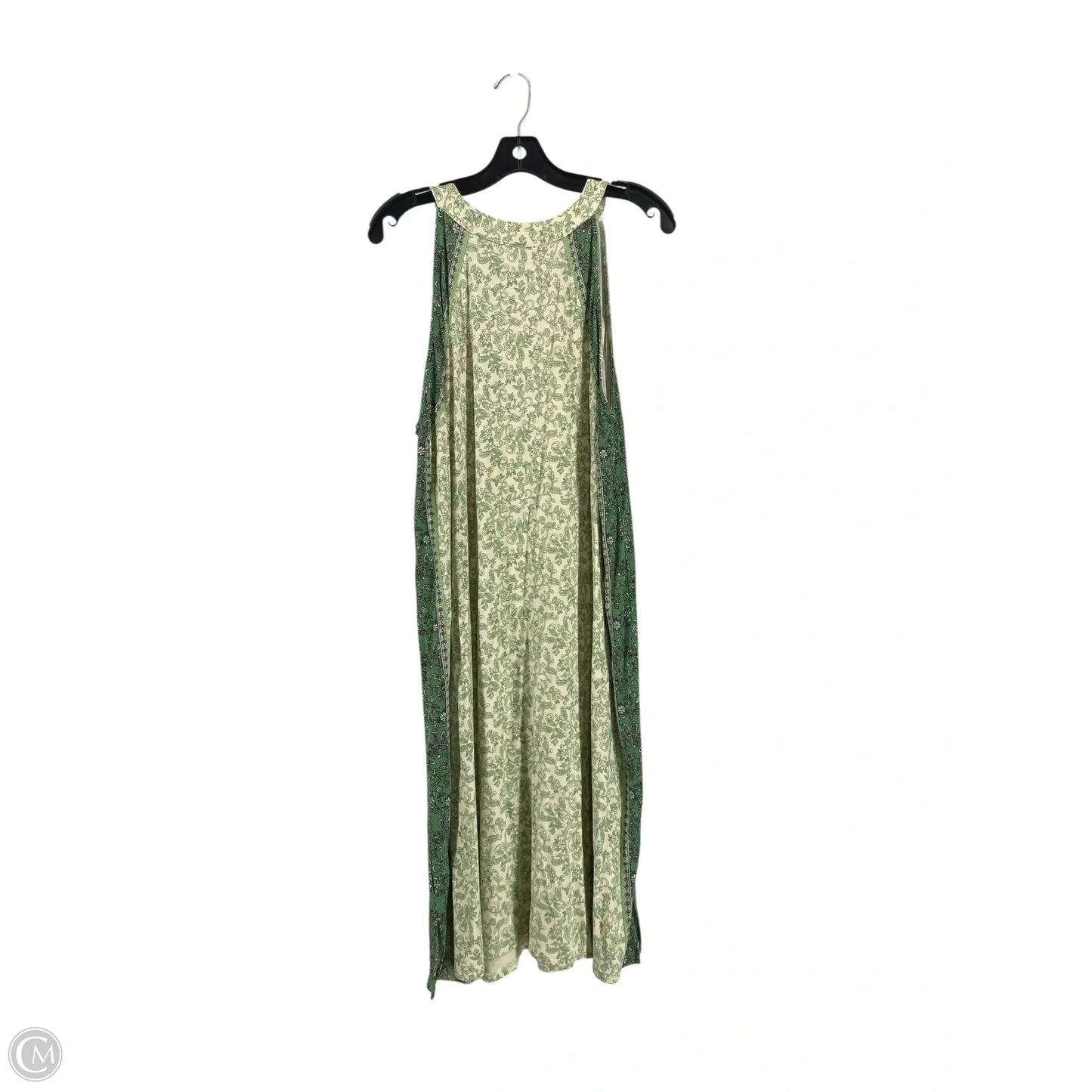 Dress Casual Maxi By J. Jill In Cream & Green, Size: Xl