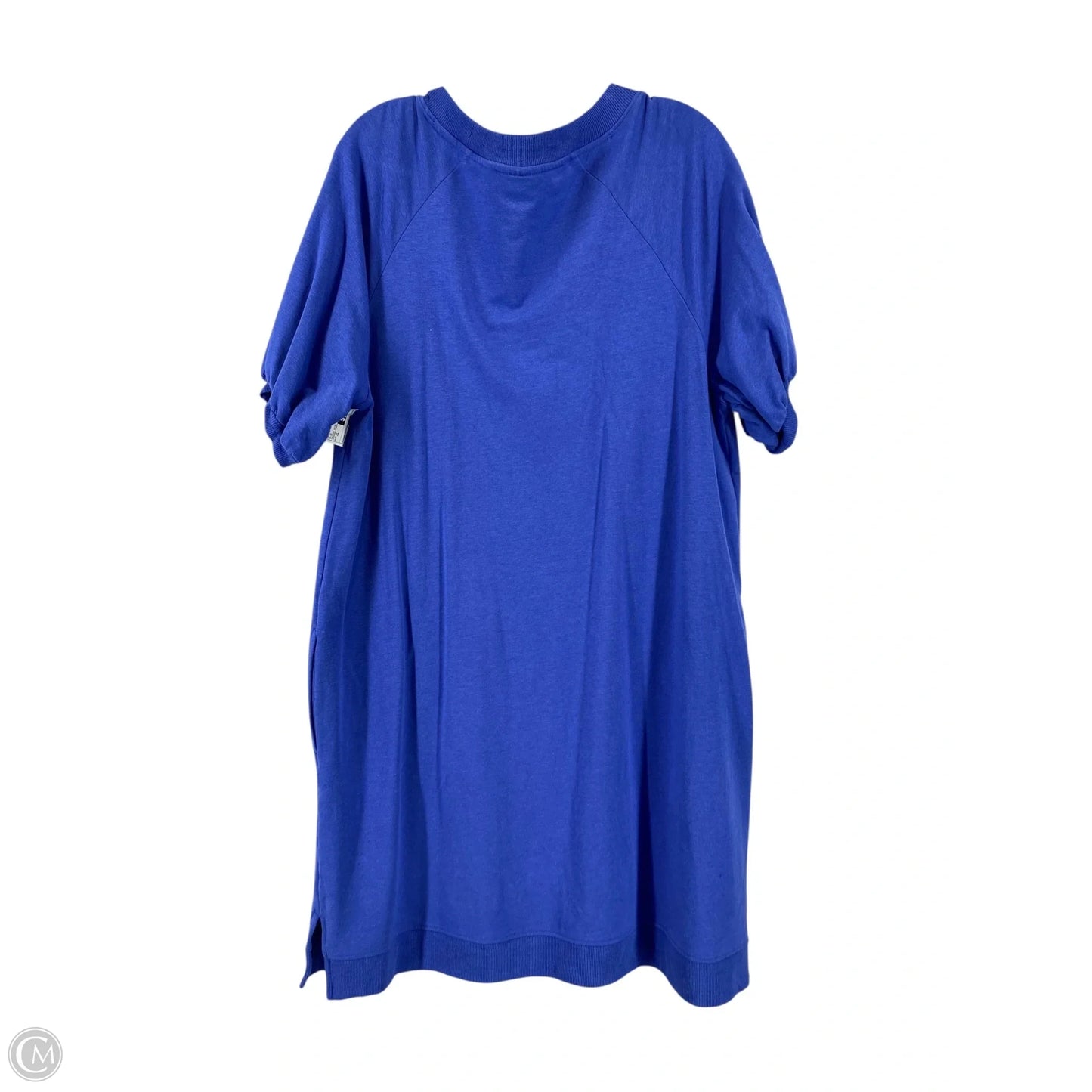 Dress Casual Midi By Chicos In Blue, Size: Xl