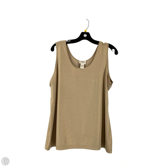 Tank Top By Chicos In Gold, Size: L