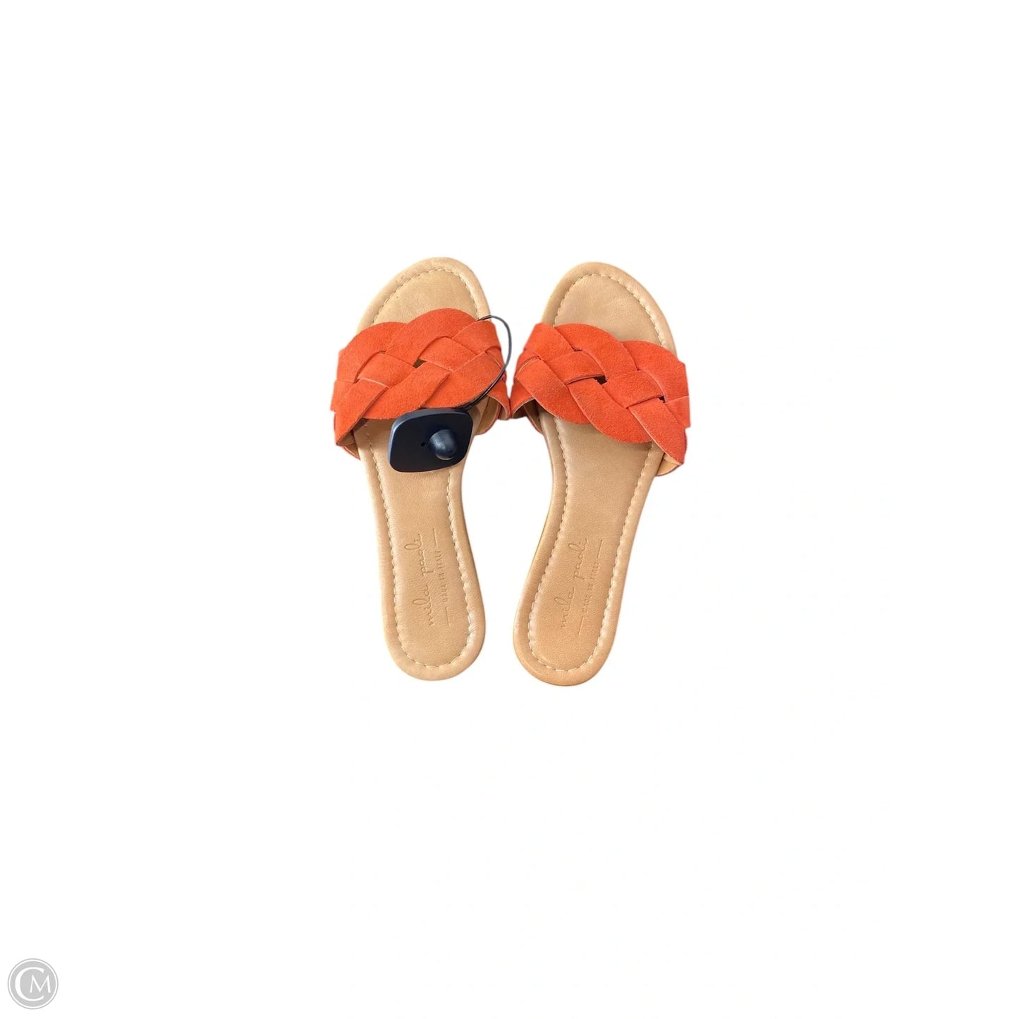 Sandals Flats By Cmc In Red & Tan, Size: 6.5