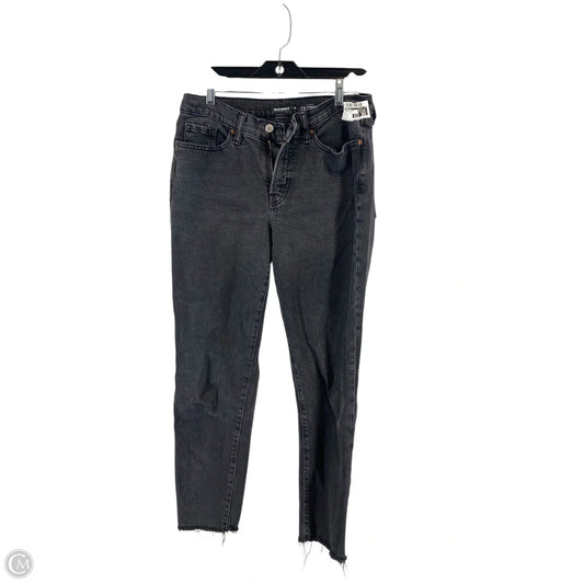 Jeans Straight By Old Navy In Black Denim, Size: 8