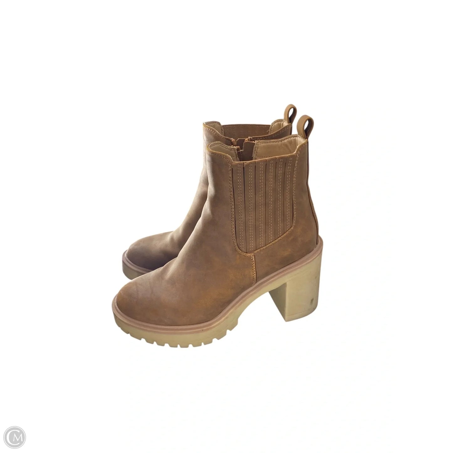 Boots Ankle Heels By Dolce Vita In Brown, Size: 7