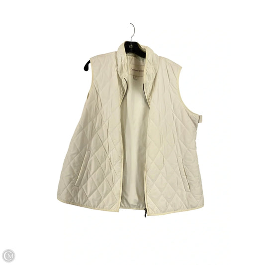 Vest Puffer & Quilted By Coldwater Creek In Cream, Size: Xl