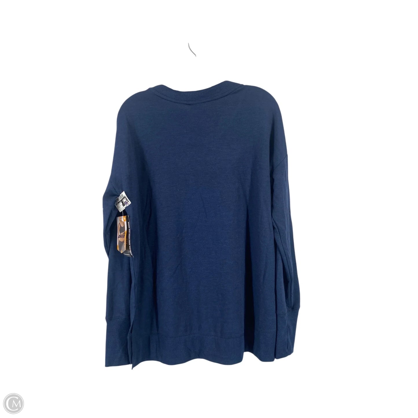 Athletic Sweatshirt Crewneck By Avia In Navy, Size: M