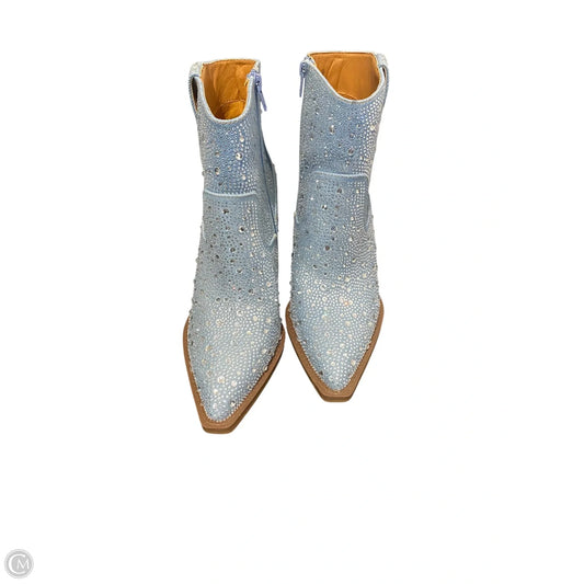 Boots Western By Very G In Blue & Silver, Size: 8