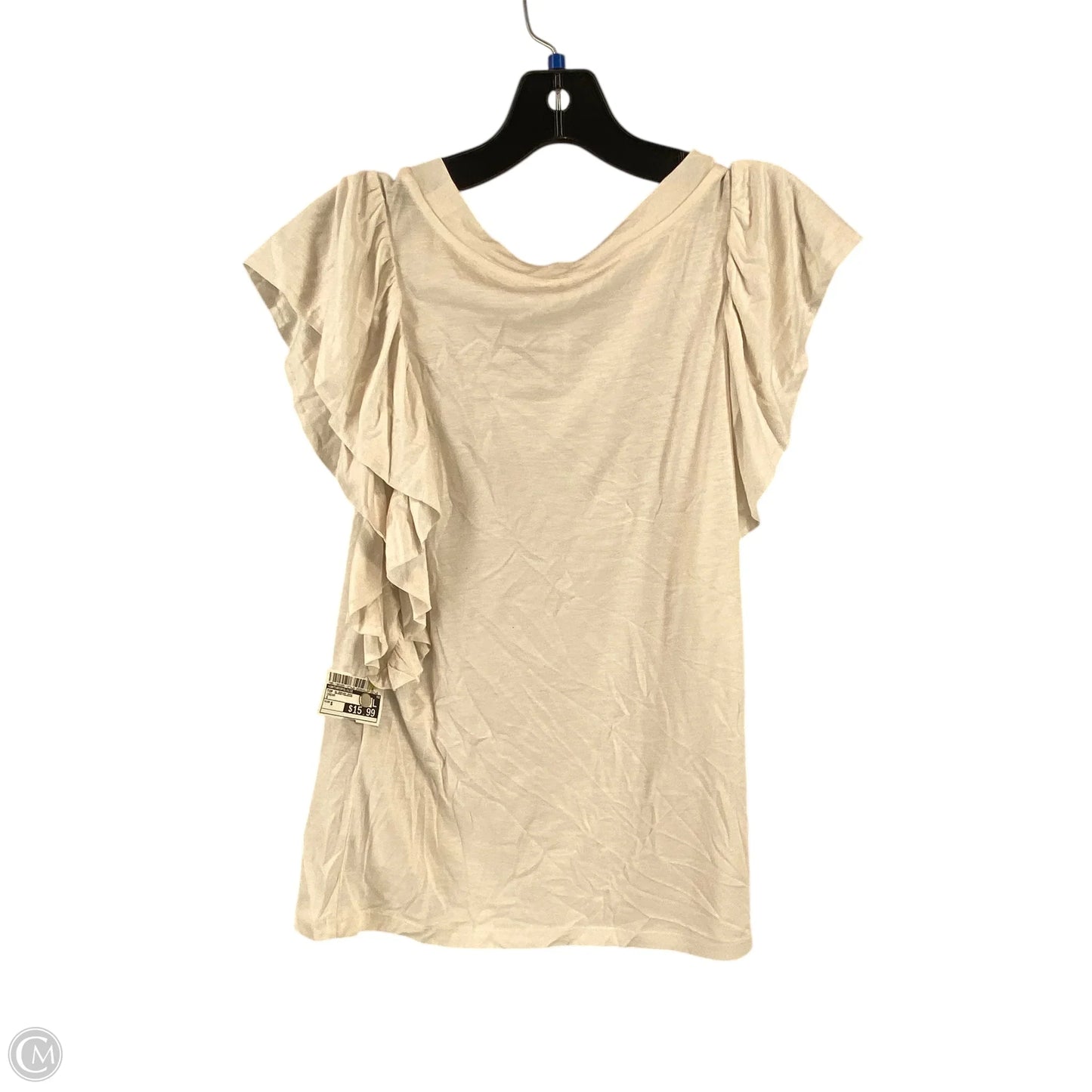 Top Sleeveless By Anthropologie In Cream, Size: S