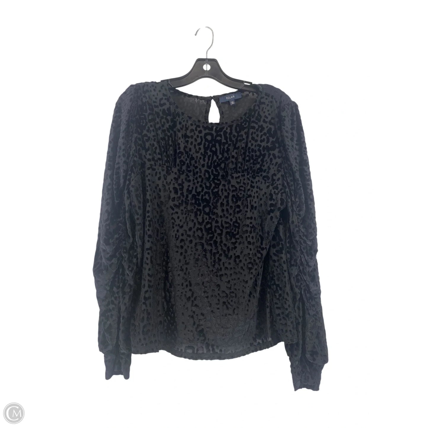 Top Long Sleeve By Clothes Mentor In Black, Size: L