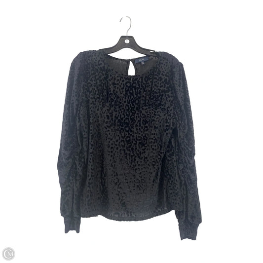 Top Long Sleeve By Clothes Mentor In Black, Size: L