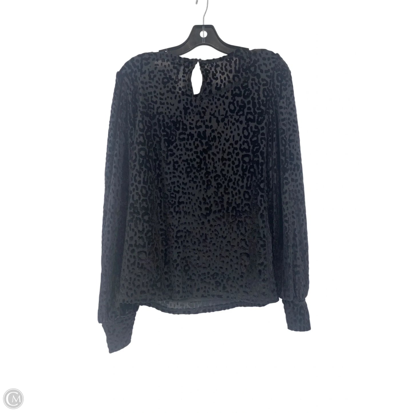 Top Long Sleeve By Clothes Mentor In Black, Size: L