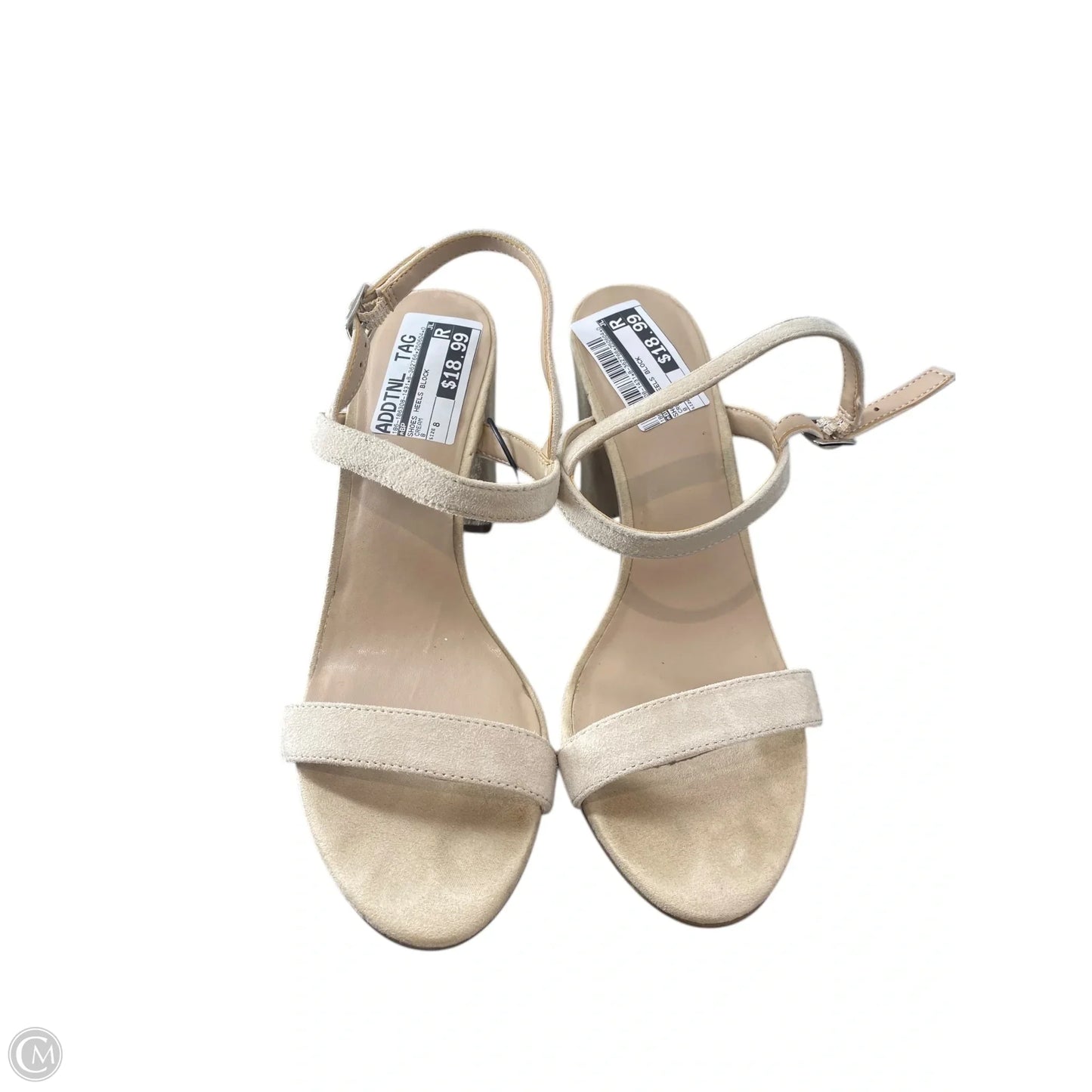 Shoes Heels Block By Bp In Cream, Size: 8