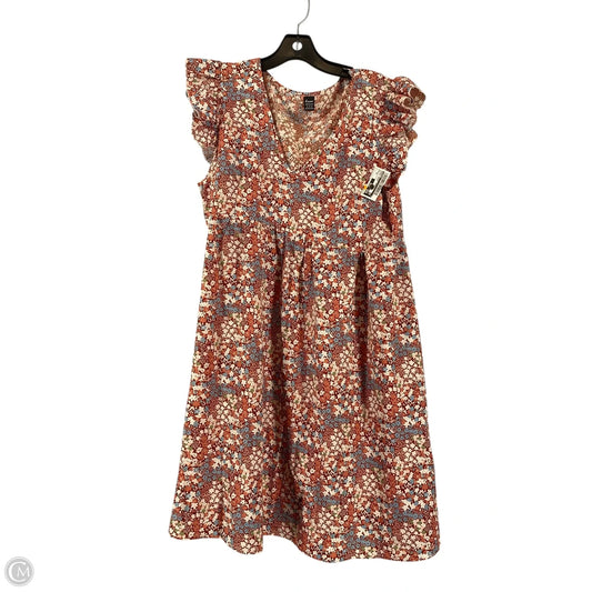 Dress Casual Short By Sasson In Floral Print, Size: Xl