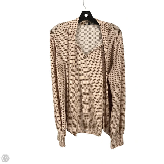 Top Long Sleeve By Adrianna Papell In Pink, Size: L