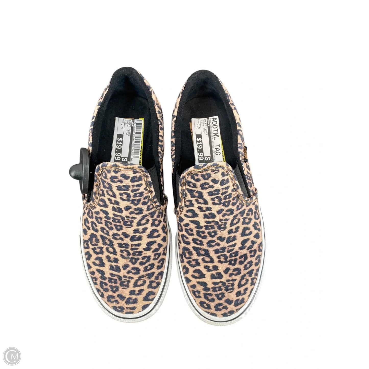 Shoes Flats By Vans In Animal Print, Size: 7.5