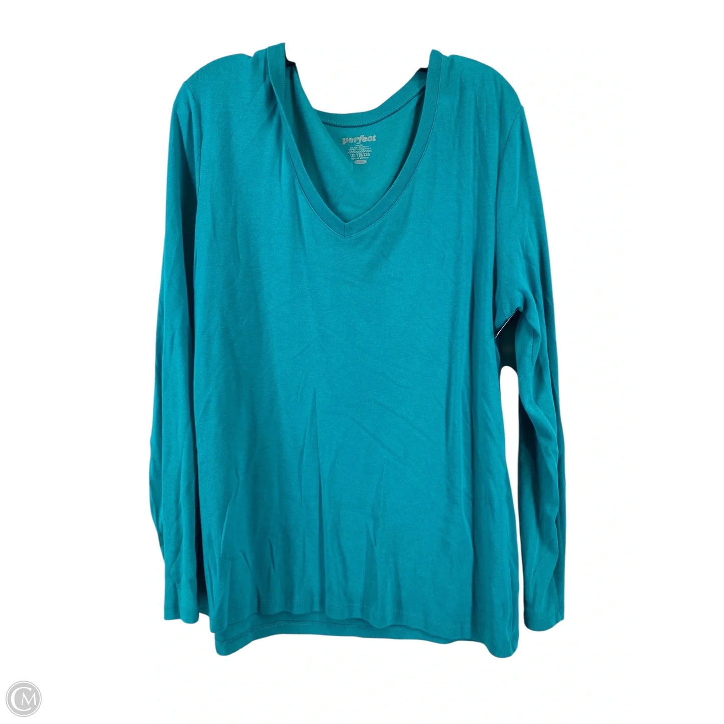 Top Long Sleeve By Clothes Mentor In Green, Size: Xxl