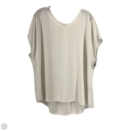 Top Short Sleeve By Chicos In White, Size: L