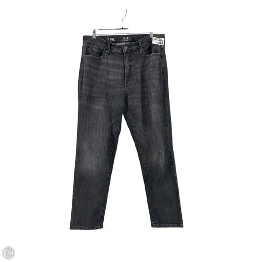 Jeans Straight By Ana In Black Denim, Size: 12