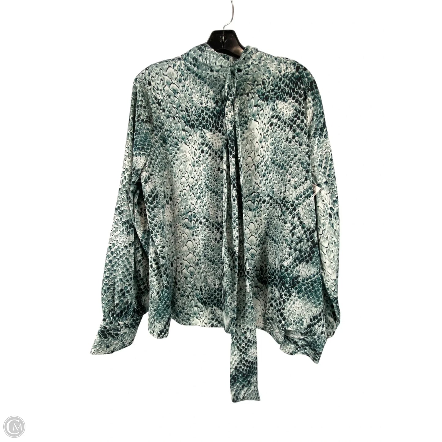 Top Long Sleeve By Worthington In Green, Size: Xl