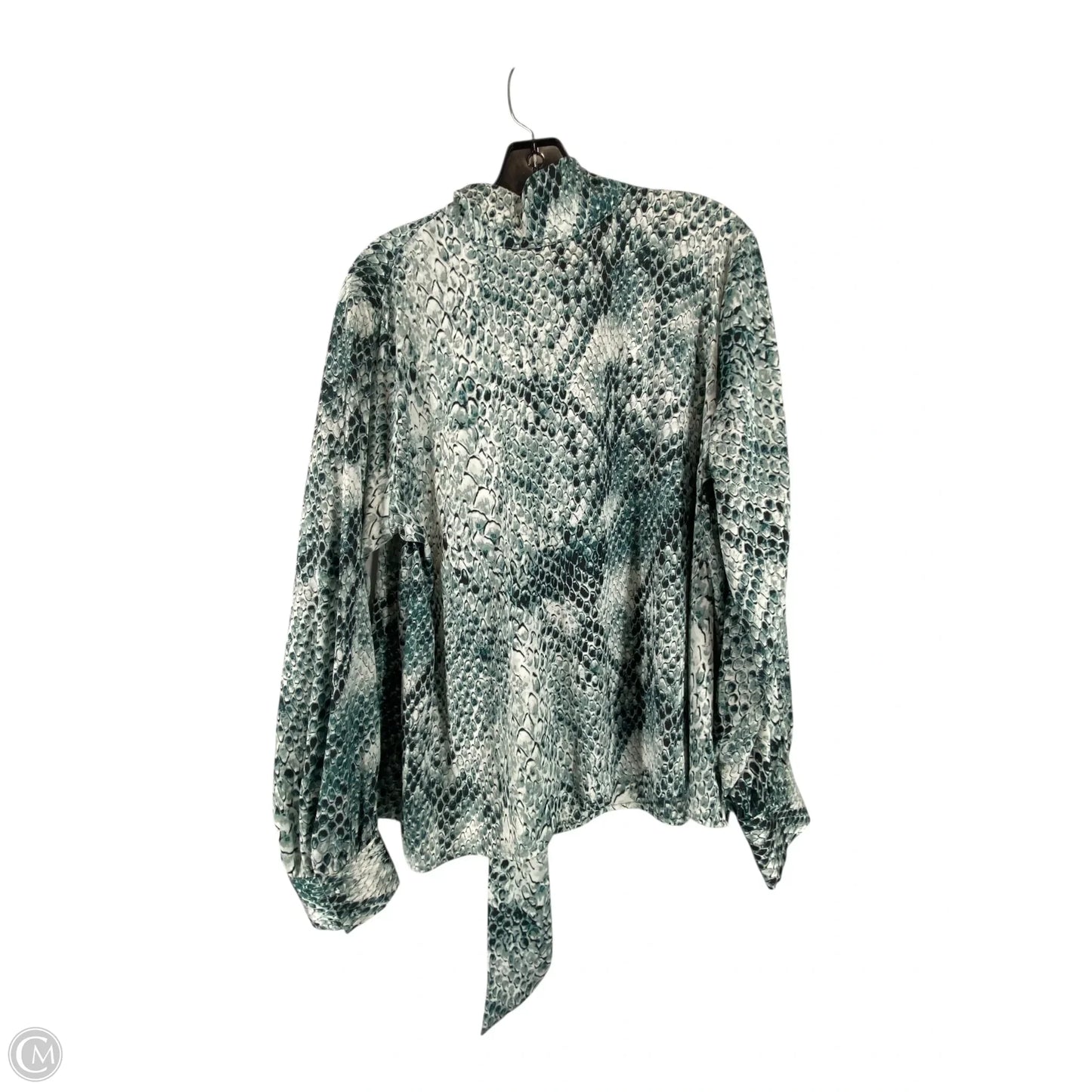 Top Long Sleeve By Worthington In Green, Size: Xl