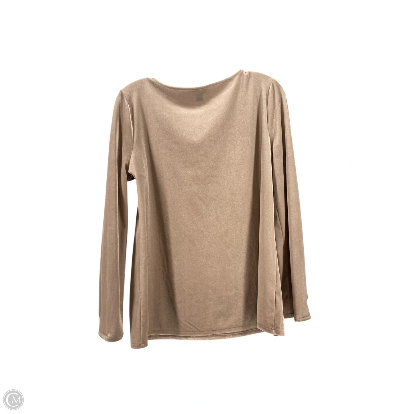 Top Long Sleeve By Ann Taylor In Silver, Size: M