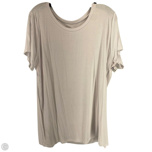 Top Short Sleeve Basic By Torrid In White, Size: 2x