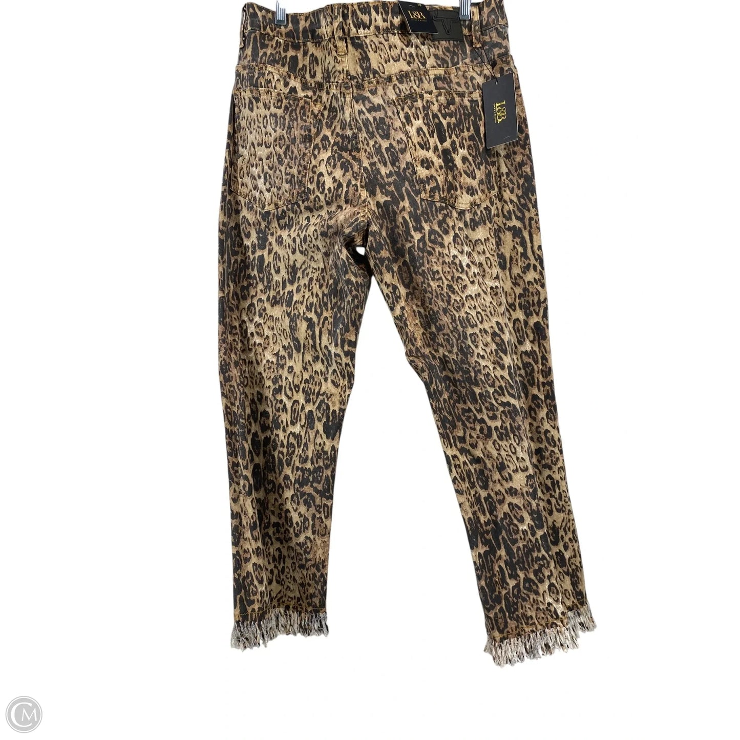 Jeans Straight By Clothes Mentor In Animal Print, Size: 18