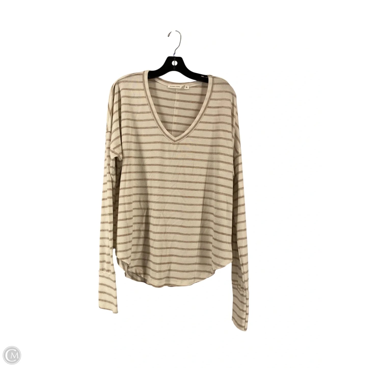 Top Long Sleeve By Altard State In Striped Pattern, Size: Xl