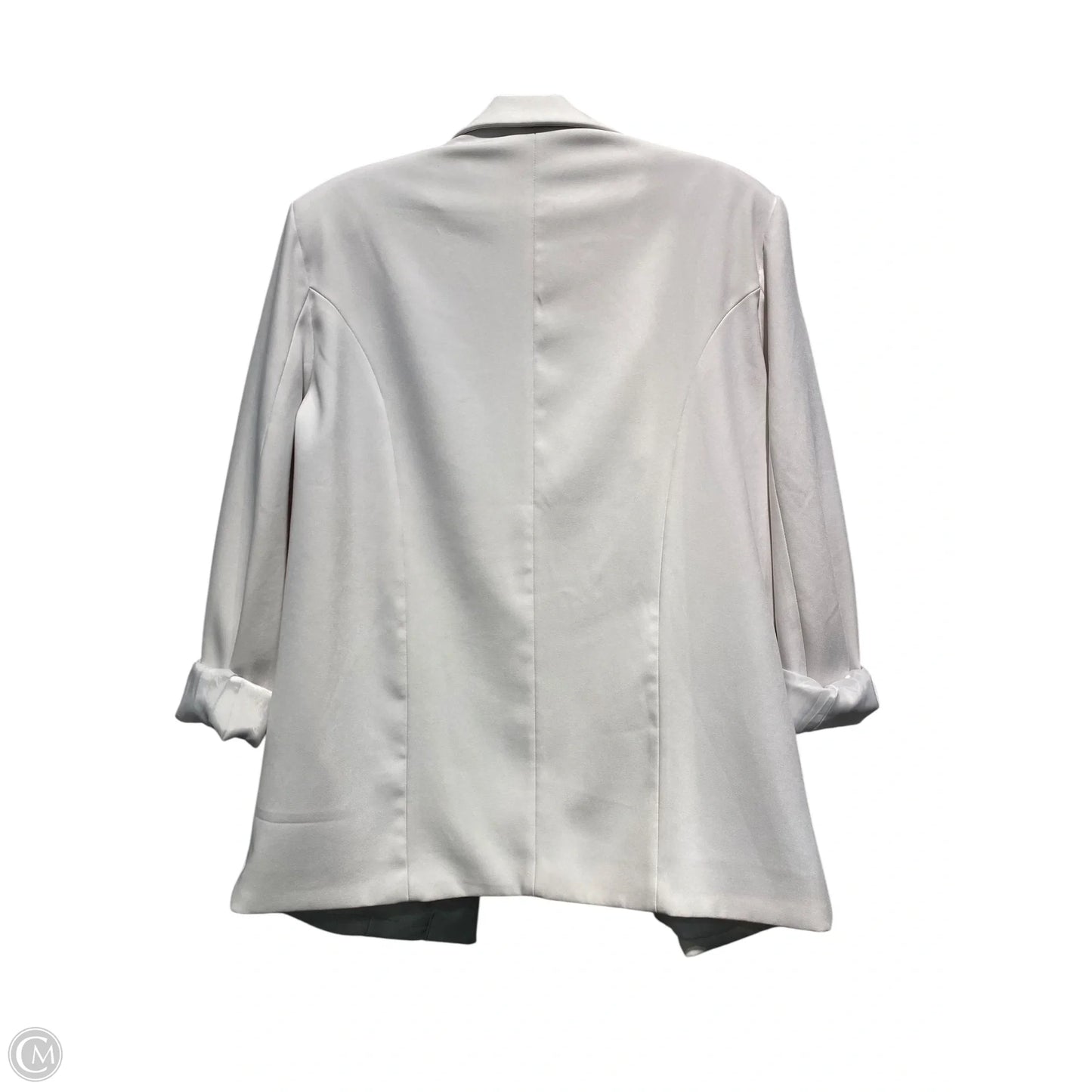 Blazer By Clothes Mentor In White, Size: S