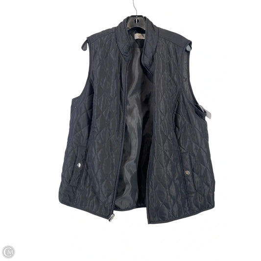 Vest Puffer & Quilted By Croft And Barrow In Black, Size: Xl