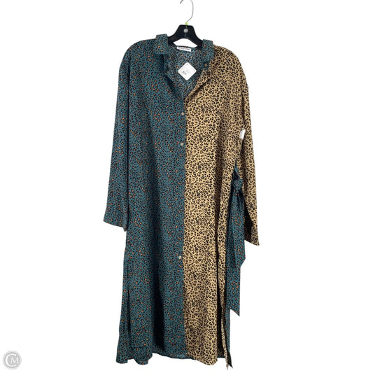 Dress Casual Maxi By Solutions In Animal Print, Size: L