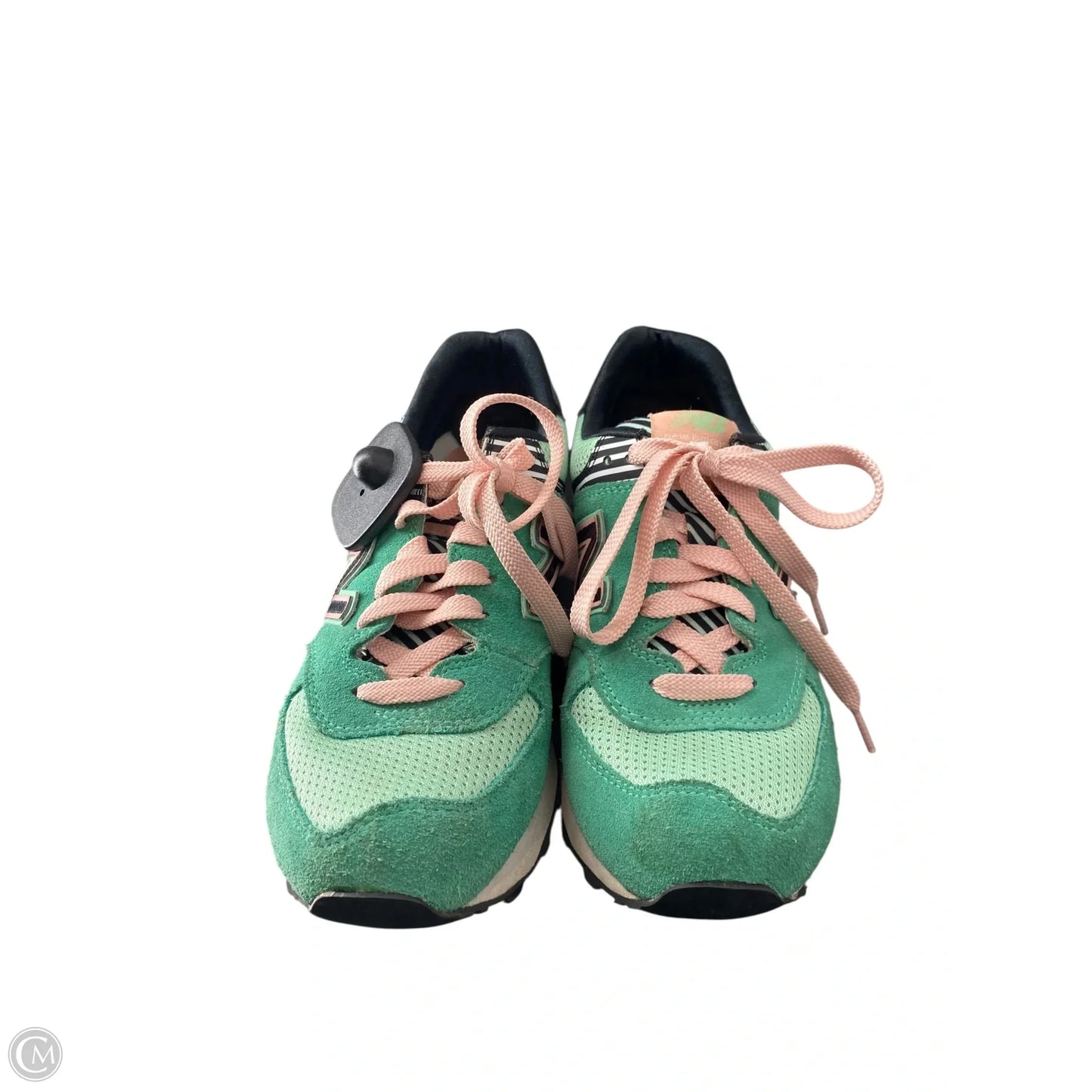 Shoes Sneakers By New Balance In Green & Pink, Size: 6.5