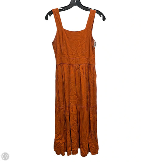 Dress Casual Midi By Ann Taylor In Brown, Size: 2p