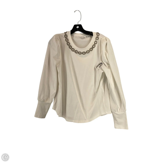 Top Long Sleeve By Chicos In White, Size: S